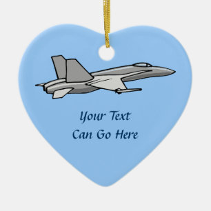 Pilotprojekt für Jet Fighter F18 Flugzeug-Hornet Keramik Ornament
