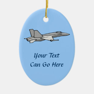 Pilotprojekt für Jet Fighter F18 Flugzeug-Hornet Keramik Ornament