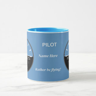 Pilots Attitude Indicator Mug Tasse