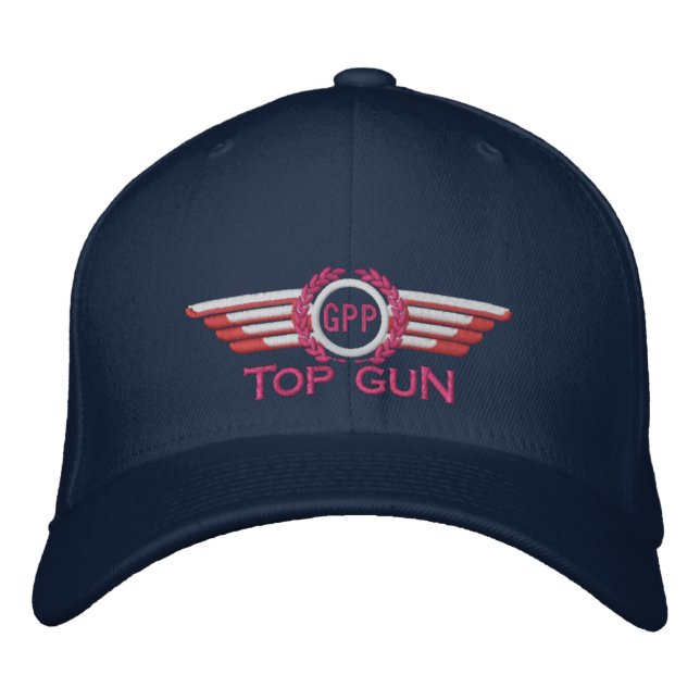 Pilotwings für Ihre Star Monogram Aviation Laurels Bestickte Kappe (Vorderseite)
