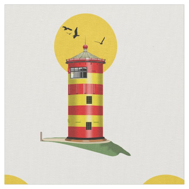 Pilsum Lighthouse Deutschland Stoff (Nahaufnahme)