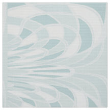 Pilz, Abstrakt - Aqua - Stoff
