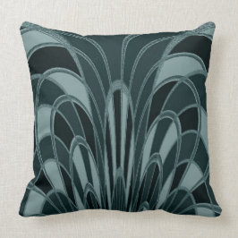 Pilz Abstrakt - Art Deco - Jewel Green Kissen