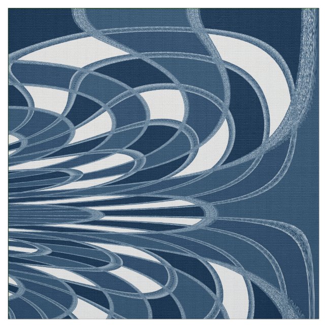 Pilz, Abstrakt - Blue Heather - Stoff (Muster)