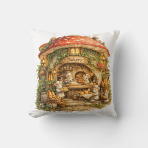 Pilz-Bäckerei Whimsical Woodland Cottagecore Kissen