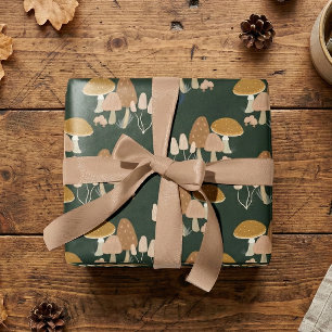 Pilz Fliegenpilz Wald Cottagecore Grün Geschenkpapier