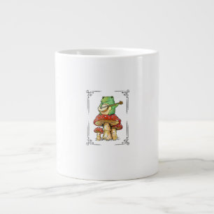 Pilz Frosch Goblincore Mykologie Künstlerisches De Jumbo-Tasse