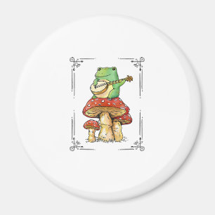 Pilz Frosch Goblincore Mykologie Künstlerisches De Magnet