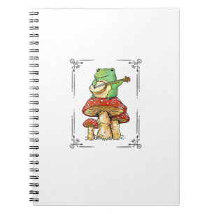Pilz Frosch Goblincore Mykologie Künstlerisches De Notizblock