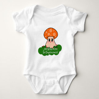 Pilz für Verbesserung Süß Kawaii Lustiger Pilz Baby Strampler