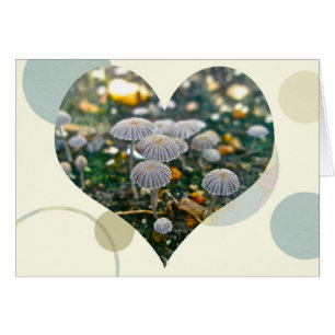 Pilz-Garten-Herz-Karte