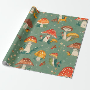 Pilz Geschenkpapier