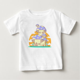 Pilz, Haus, Tür Baby T-shirt