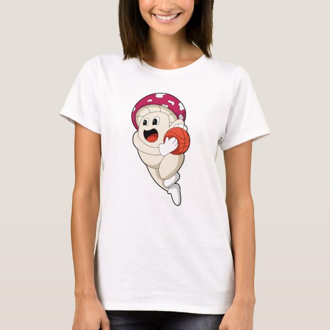 Pilz im Basketballsport T-Shirt (Vorderseite)