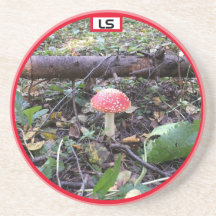 Pilz im Wald LS Sandstone Untersetzer