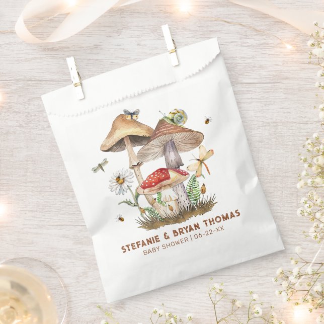 Pilz- & Insektendusche Baby Duschbeutel | Woodlan Geschenktütchen (Ausgeschnitten)