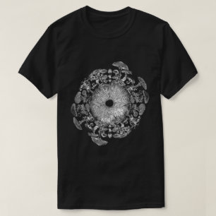 Pilz-Iris-Sporenabdruck-Mykologie-Kunst-Shirt T-Shirt