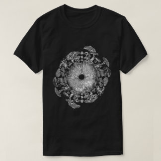 Pilz-Iris-Sporenabdruck-Mykologie-Kunst-Shirt T-Shirt