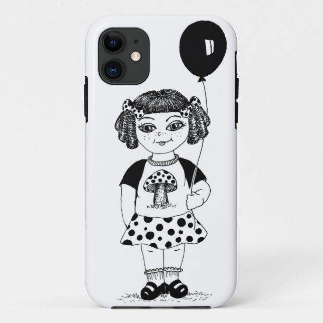 Pilz-Mädchen-Telefon-Kasten Case-Mate iPhone Hülle (Rückseite)