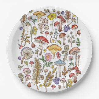 Pilz, Magisches Pilz, Naturschaum Pappteller