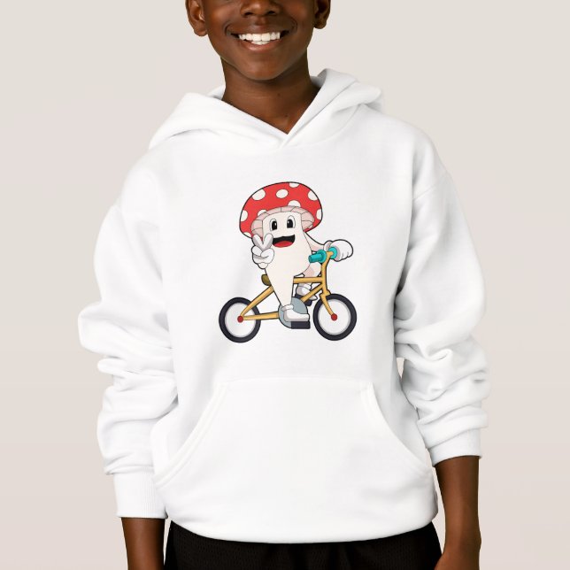 Pilz mit Fahrrad.PNG Hoodie (Vorderseite)
