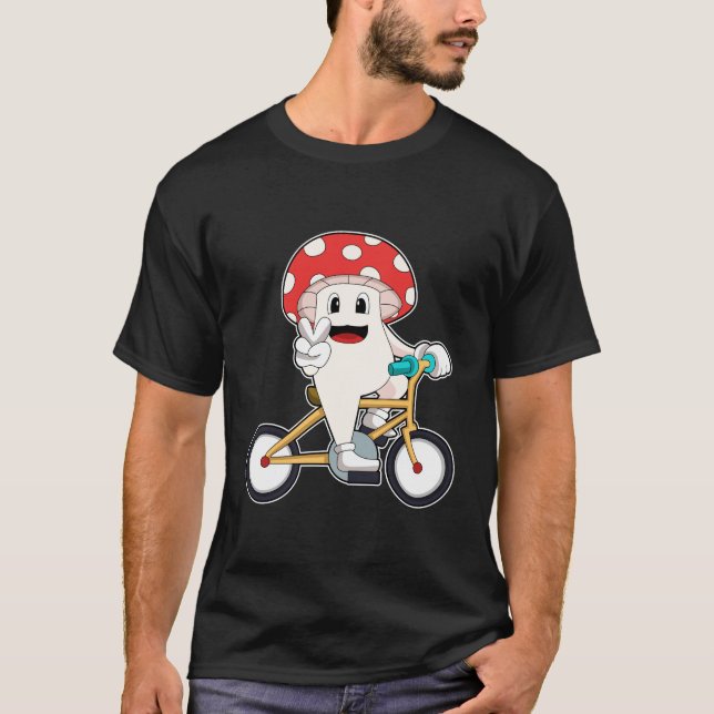 Pilz mit Fahrrad.PNG T-Shirt (Vorderseite)