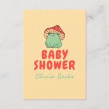 Pilz mit Frog Baby Dusche