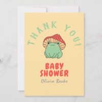 Pilz mit Frog Baby Dusche