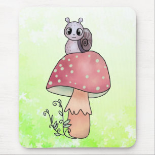 Pilz mit Schnecke Mousepad
