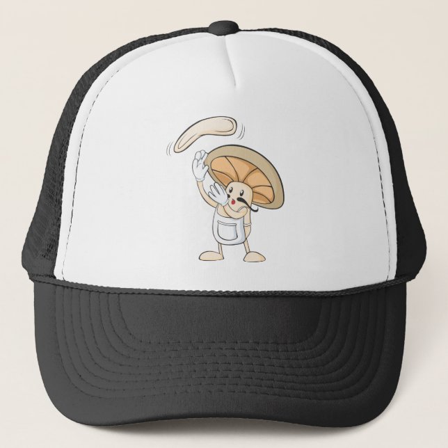 Pilz-Shirts - Pilz-Kochs-Bäcker-Teig Truckerkappe (Vorderseite)