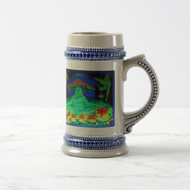 Pilz-Tee Stein Bierglas (Rechts)