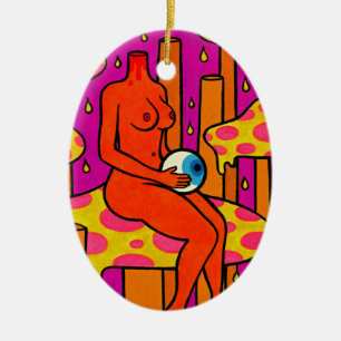 Pilz-Trübsinn #1 Keramik Ornament