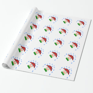 Pilz unter Regen Geschenkpapier