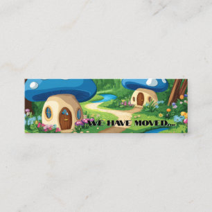 Pilz Wir sind umgezogen Mini Visitenkarte