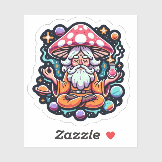 Pilzaufkleber Aufkleber (Blatt)