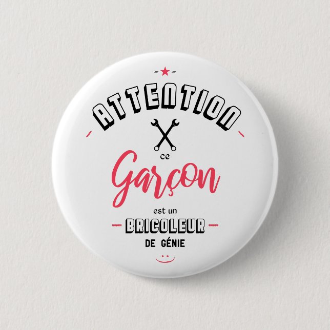 Pilzbrikoleur Button (Vorderseite)