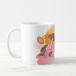 Pilze Aquarellmalerei Kaffeetasse