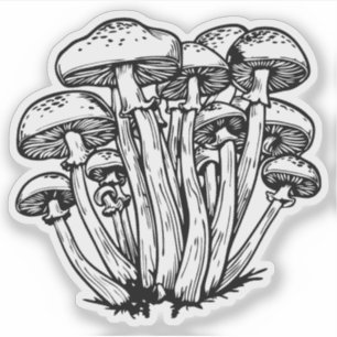 Pilze Aufkleber