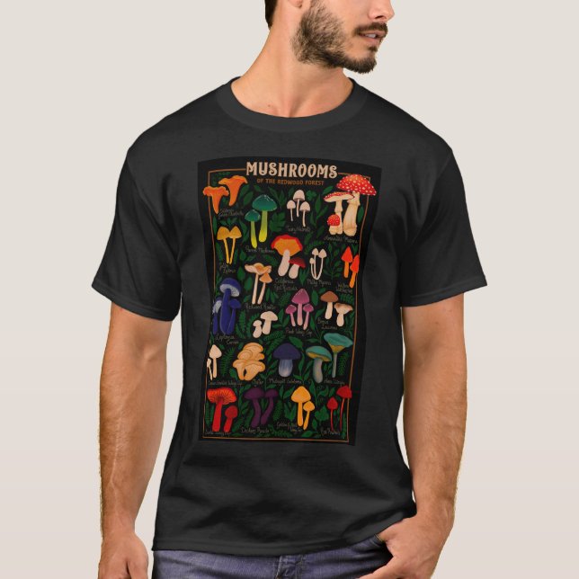 Pilze aus dem Redwood-Wald T-Shirt (Vorderseite)