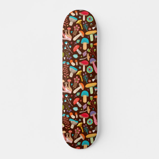 Pilze bei Morgendskateboard Skateboard (Vorne)