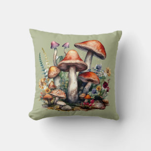 Pilze Cottagecore Kissen