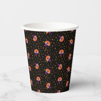 Pilze der Herbstmagie_schwarz Pappbecher