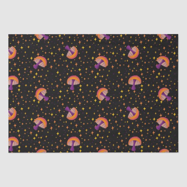 Pilze der Herbstmagie_schwarz Seidenpapier (Vorderseite)