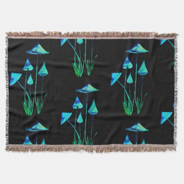 Pilze, die in die dunkle Thow Decke glühen (Vorderseite)