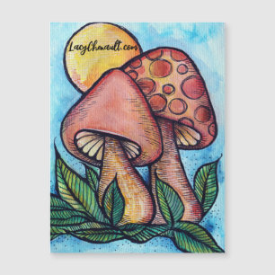 Pilze Fungus Magnetkarte