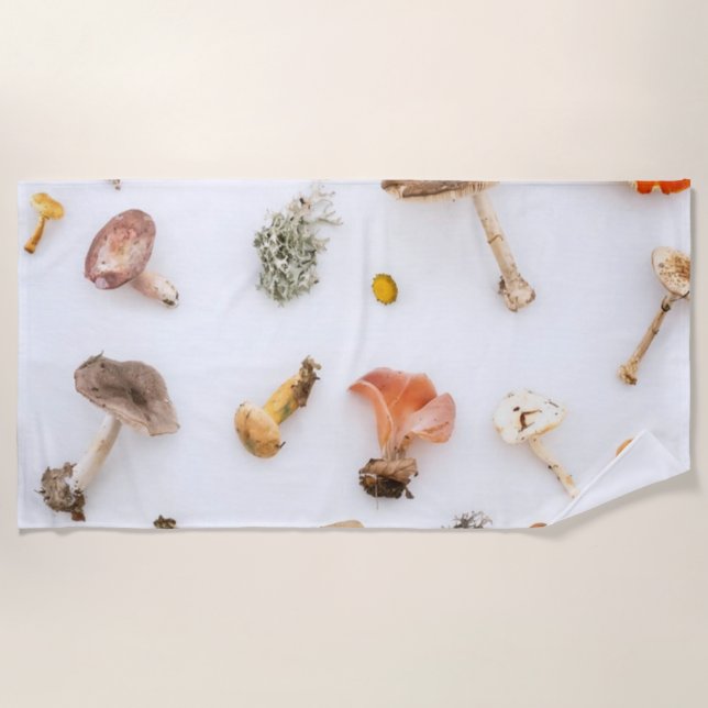 Pilze Fungus Strandtuch (Vorderseite)