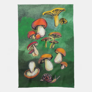 Pilze Geschirrtuch