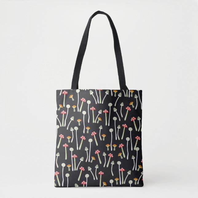 Pilze, Herbst, Muster  Tasche (Vorderseite)