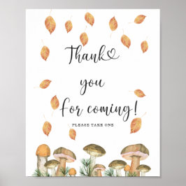 Pilze im Herbst - Danke, dass du gekommen bist Poster