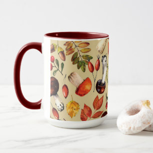 Pilze im Herbst Tasse